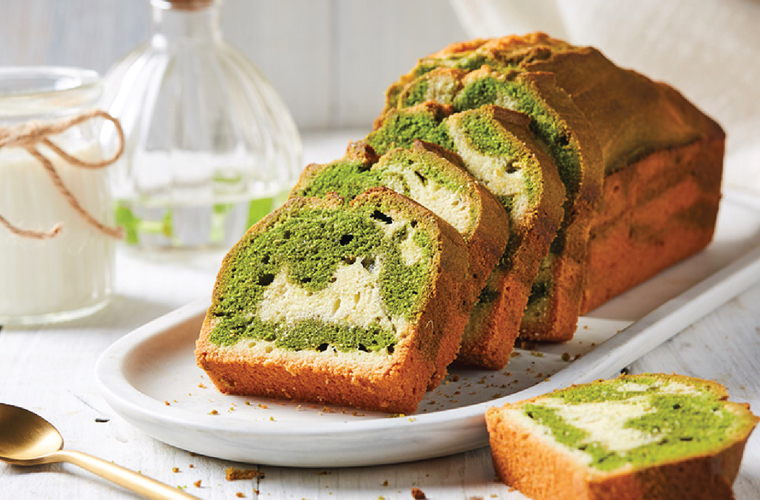 Matcha Marble Cake