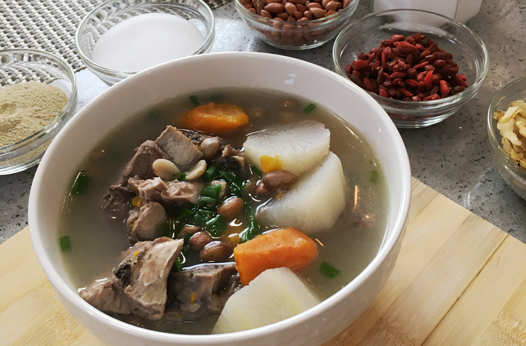 White Radish Peanut Soup